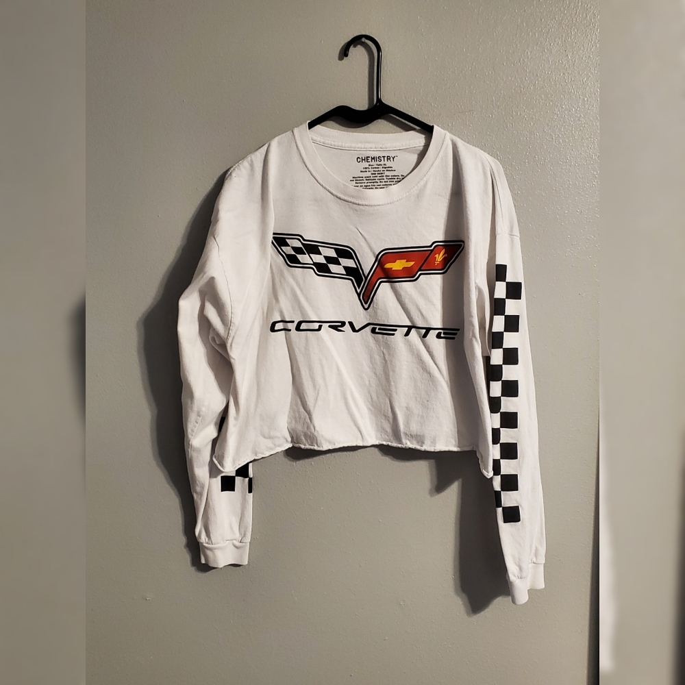 Corvette Long Sleeve Crop Top